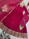 Ssc 733 Heavy Fandy Silk With Embroidery Work Readymade Suits
